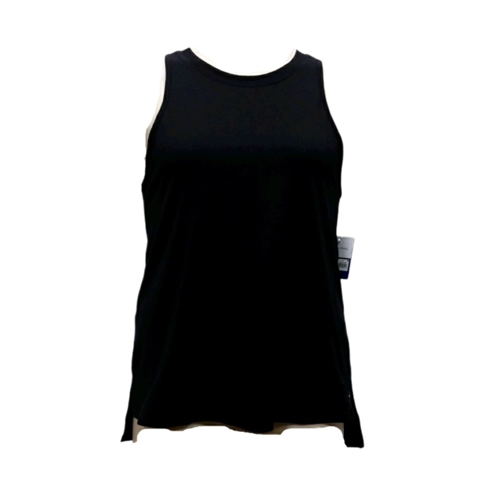 Joy Lab Women's Black High-Low Sleeveless Athletic Top